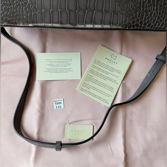 NWT Radley London Liverpool Street Faux Croc Leather Medium Zip Top Mult… - Picture 6 of 11